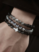 Cargar imagen en el visor de la galería, Set de 3 Pulseras Masculinas - Estilo y Versatilidad