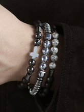 Cargar imagen en el visor de la galería, Set de 3 Pulseras Masculinas - Estilo y Versatilidad