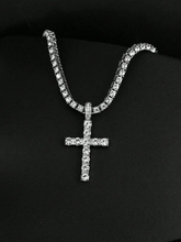 Cargar imagen en el visor de la galería, Collar Tennis de Cruz.