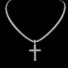 Cargar imagen en el visor de la galería, Collar Tennis de Cruz.