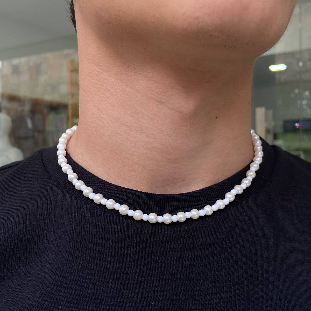 Collar de Perlas – Lila Celeste