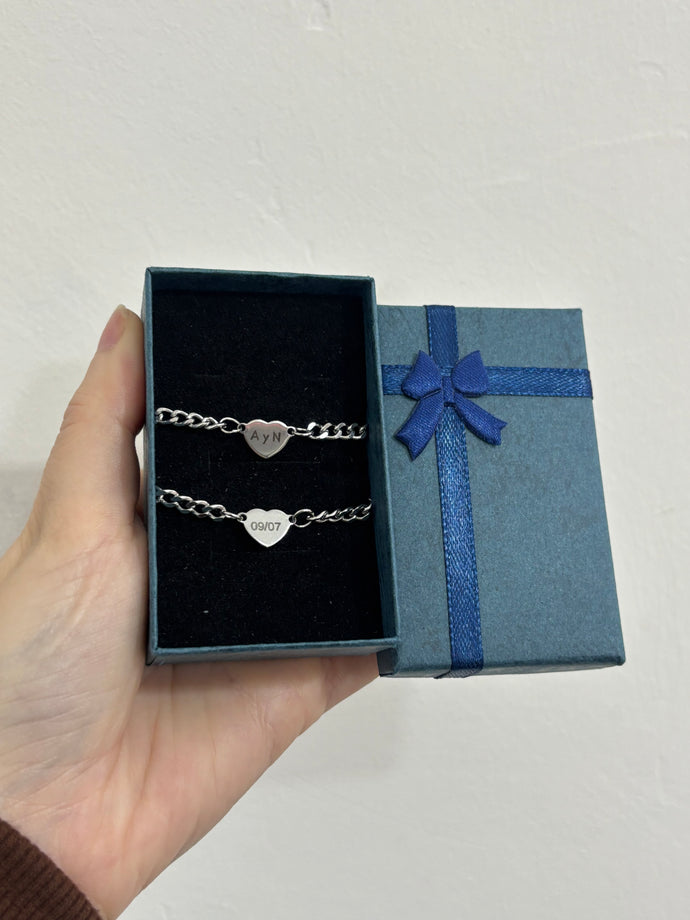Pulseras personalizadas de pareja