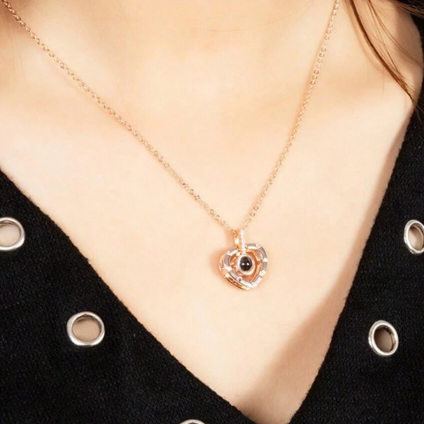 Collar proyector rose gold